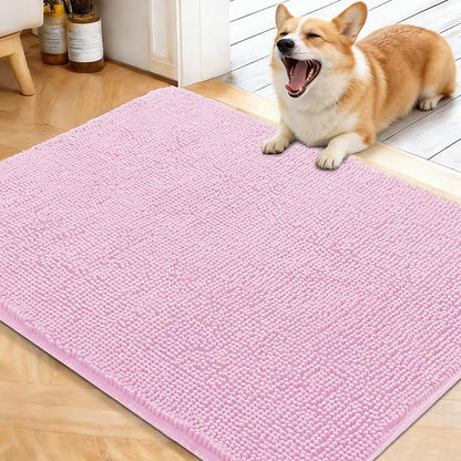 OLANLY Dog Door Mat for Muddy Paws 40x32, Super Absorbent Chenille Mud Mat | by OLANLY