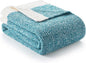 Snuggle Sac Teal Blue Oversized Throw Blankets, Super Soft Warm Cozy Throw by SnuggleSac