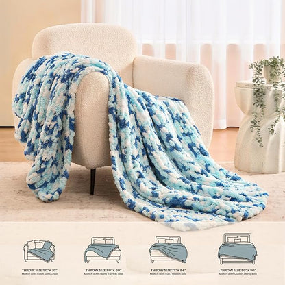 L'AGRATY Chunky Knit Throw Blanket - Image 5