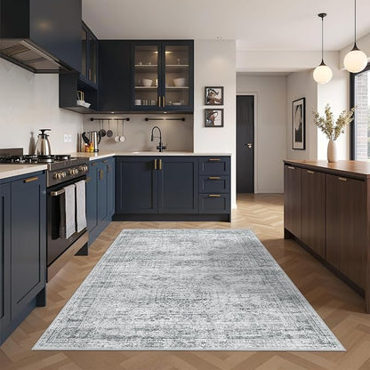 4x6 Area Rug for Entryway, Washable Kitchen Rug, Living Room, Dining Room - Image 4