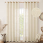 Linen Curtains 84 Inches Long for Living Room 2 Panels Set, Light Filtering by LAMIT