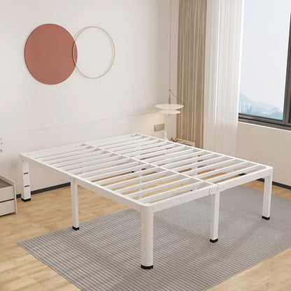ROIL 12 Inch White Queen Bed Frame by ROIL