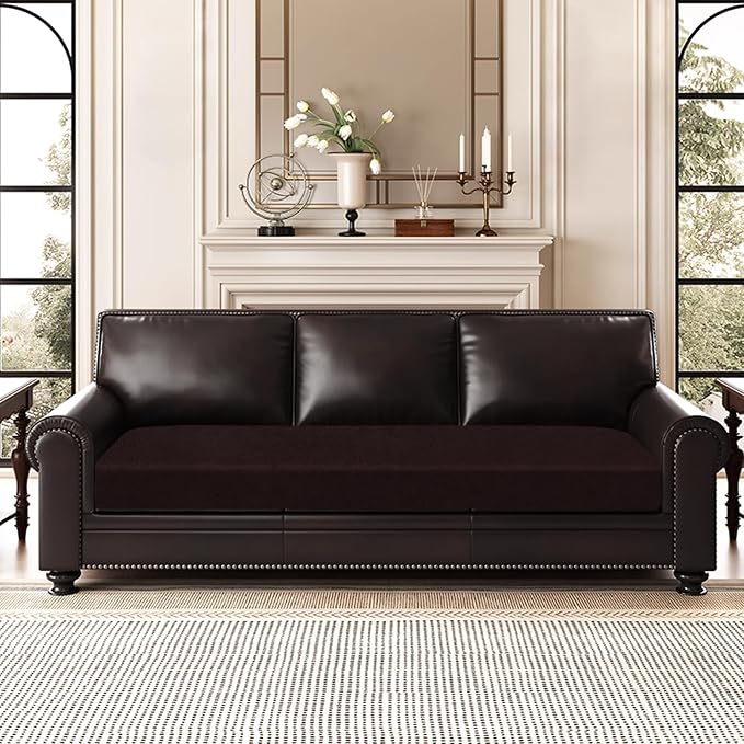 ANARACHON Leather Look Couch Cushion Covers Sofa Seat Slipcovers Sets Couches - Image 8
