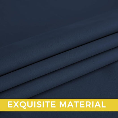 NICETOWN Room Darkening Draperies Curtains Panels, 2 Panels Navy Blue W52 x L84 - Image 6