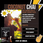 Revival Tea Company Coconut Chai Tea - Black Tea Blend with Fresh Spiced Chai and Coconut Flavor - 24 Tea Bags