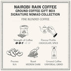 Bacha Coffee | Nairobi Rain Fine Blended Signature Nomad Collection, 100% Arabica Specialty Coffee, Ground Beans, Medium Dark Roast, 250g