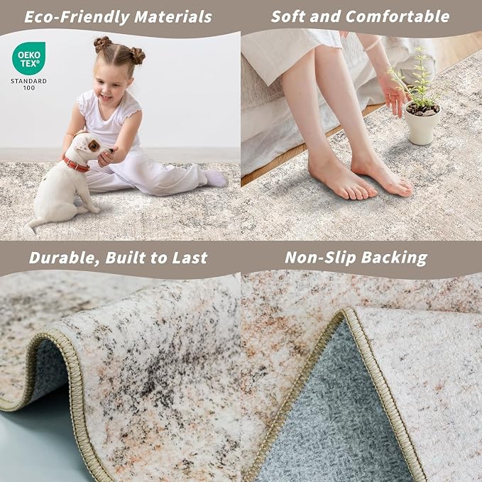 2x10 Washable Hallway Runner Rug – Non-Slip Long Carpet Runner - Image 5