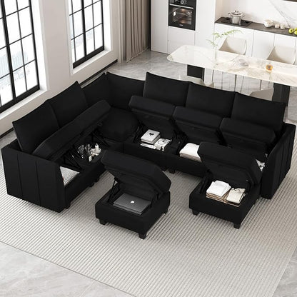 Belffin Modular Sectional Sofa U Shaped Couch - Image 4