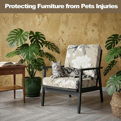 CALBODE 14Pcs Outdoor Stretch Cushion Covers, Waterproof Outdoor Chair Floral - Image 6