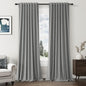 100% Blackout Linen Curtains 100 Inch Length 2 Panels Set by Guken