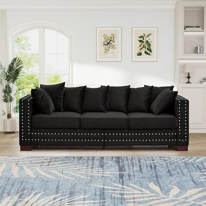 84.5"W Mid Century Modern Couch - Image 8
