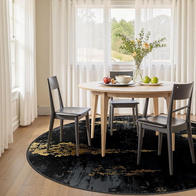 RELEANY Washable Round 6ft Area Rug - Image 2