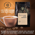 Christopher Bean Coffee - Certified Kosher - Decaf Ground Universal Drip Toasted Island Coconut Flavored Coffee| Flavored Coffee with Medium Roast 100% Arabica, No Sugar, No Fats, Non-GMO | 10-Ounce