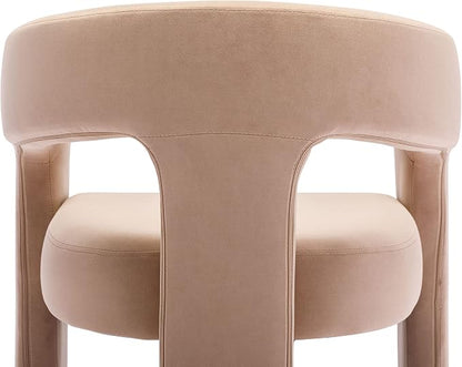 VESCASA Velvet Barrel Dining Chair - Image 8