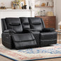 ANJ Premium Geniune Leather Manual Loveseat Recliner Sofa by ANJ