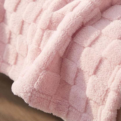 Bedsure GentleSoft Baby Pink Throw Blanket - Image 5