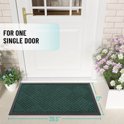 OLANLY Front Door Mat Outside Entrance, Waterproof Heavy-Duty Doormat | 29.5x17 - Image 2