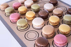 Macaron Silicone Baking Mats - Non-Stick Macaron Mat for Easy Baking | Heat Resistant & Dishwasher Safe Macaron Baking Mat | Reusable & Eco-Friendly, 1/2 Sheet Size - Pack of 4 - for Cookies & More
