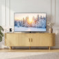 65" Mid Century Modern TV Stand, Wood TV Consoles by Unknown