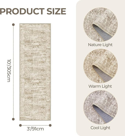 3x10 Runner Rug Non Slip, Washable Hallway Runner Rug, Laundry Room, Soft - Image 2