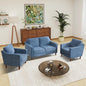 Kingfun Living Room Furniture Sets, 2 Armchair and Loveseat, Mid Century Modern by KINGFUN-Anexcitingoption