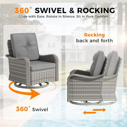 14-Seat Outdoor Wicker Patio Furniture Set - Image 5