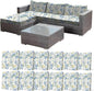 CALBODE 12 Pcs Stretch Indoor/Outdoor Seat Cushion Covers, by CALBODE