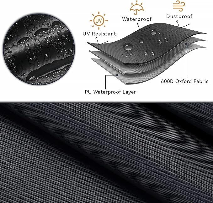 Chaise Lounge Covers, 1 Pack Waterproof Outdoor Lounge Chair Covers - Image 3