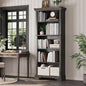 5-Tier Farmhouse Bookshelf, 61.1 inch Tall Bookcase by HOTLUU