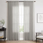 Light Gray Linen Curtains for Living Room 84 Inches Long 2 Panels Set Rod by Nanspring