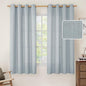 63 Inch Length Faux Linen Curtains by LAMIT