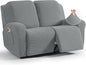 TAOCOCO Recliner Loveseat Slipcover, 6 Pieces Dual Recliner Sofa Covers by TAOCOCO