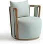 First of a Kind Swivel Chair in Mint Green Fabric by FirstofaKind