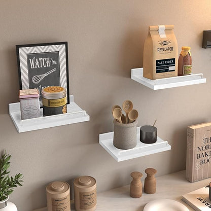 RYOFOBETTO Small Floating Shelf, 6 X 9 Inches Farmhouse Wall Shelves - Image 2