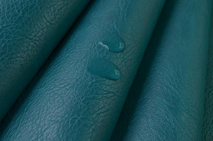 Wento Thick Half Yard Faux Leather Fabric Soft Skin Grain PU Leather - Image 4