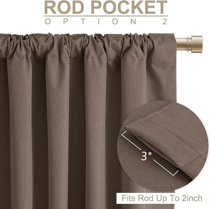 Faux Linen Total Blackout Curtains - Image 4