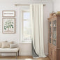 60 Inch Extra Wide Curtains for Windows 120 to 140 Blackout Linen 90 Inch Long by Pitalk