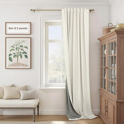 60 Inch Extra Wide Blackout Curtains 108 Inches Long by Pitalk