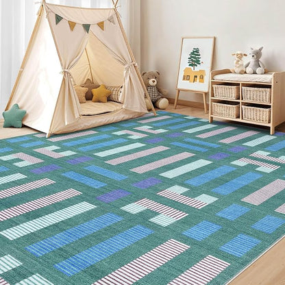 cotiled Boho 8x10 Area Rugs for Living Room: Large Moroccan Washable Rug | - Image 7