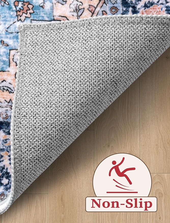 SERISSA 2'6"x14' Washable Non Slip Boho Runner Rug - Image 4
