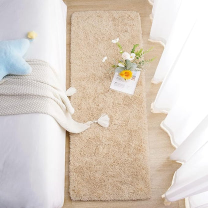 Chicrug Soft Runner Rug for Bedroom Living Room Plush Fluffy Rug 2x10 | Shag - Image 4
