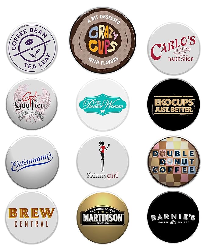Perfect Samplers Dark Roast Coffee Pod Variety Pack - Pack for Keurig K Cups Coffee Makers, Bold 40 Count