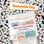 White Star Sprinkles for Cake Decorating, Edible Star Candy, 150g/5.29oz Mix Size, Baking Cake Decoration, Cupcake, Cookie, Holiday, Valentine's Day, Wedding Party, Christmas Supplies