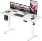 BIZUM Electric Standing Desk 60 x 24 Inch Computer Desk-Gaming Desk White Home by Unknown