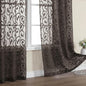 Furman Chocolate Sheer Curtains 96 inches Long by OWENIE