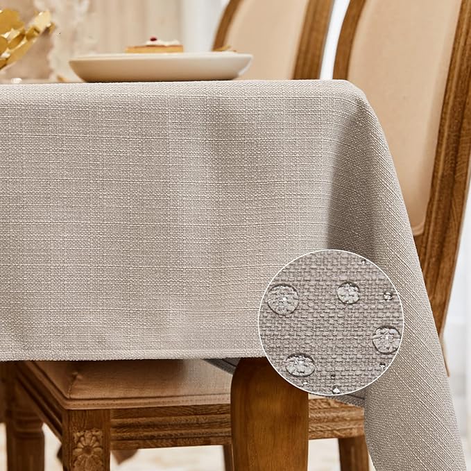 BALCONY & FALCON Rectangle Tablecloth Washable Wrinkle Resistant and Water by BALCONYFALCON