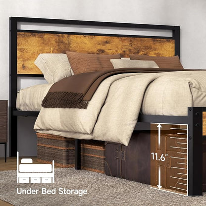 Z-hom Upgraded Full Size Bed Frame, Heavy Duty Metal Sturdy Full Bed Frame - Image 5