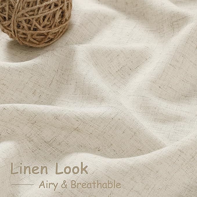 Vanilla Linen Curtains 96 Inches Long - Image 4