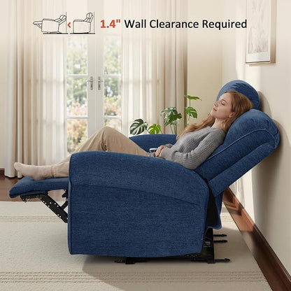 MCombo 78.3" Wall Hugger Power Loveseat Recliner Sofa - Image 4