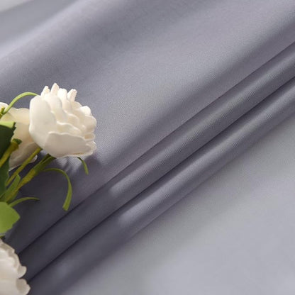 SpaceDresser Basic Rod Pocket Sheer Voile Window Curtain Panels Grey 1 Pair 2 - Image 6